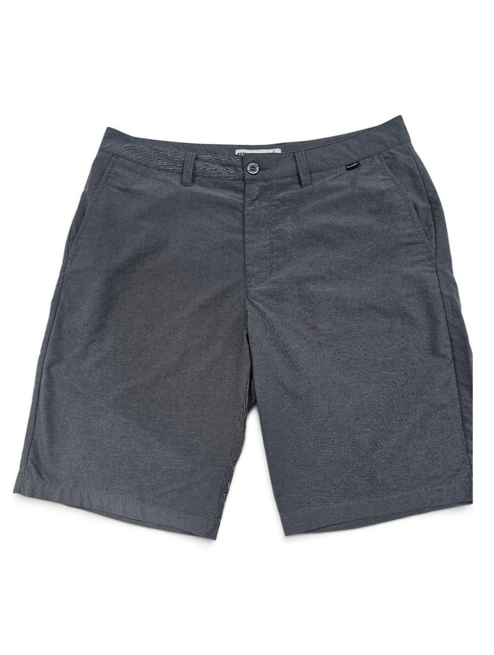 TravisMathew Men’s Golf Shorts Size 35 Charcoal Grey Silver Micro-Pinstripe